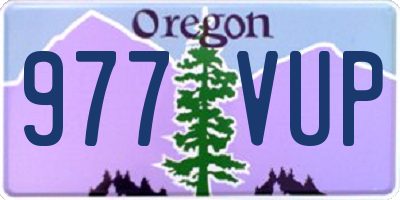 OR license plate 977VUP