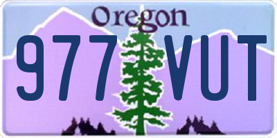 OR license plate 977VUT