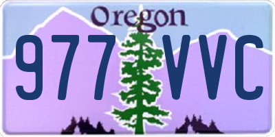 OR license plate 977VVC