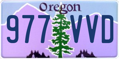OR license plate 977VVD