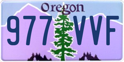 OR license plate 977VVF