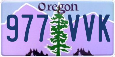 OR license plate 977VVK