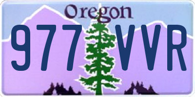 OR license plate 977VVR