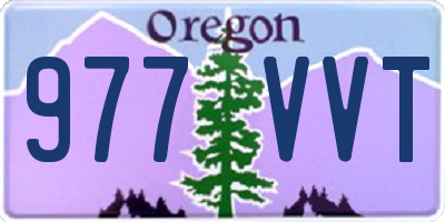 OR license plate 977VVT