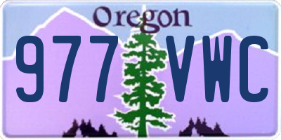 OR license plate 977VWC