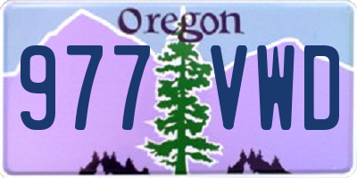 OR license plate 977VWD