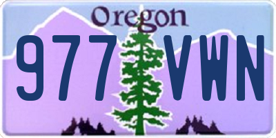 OR license plate 977VWN