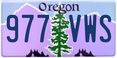 OR license plate 977VWS