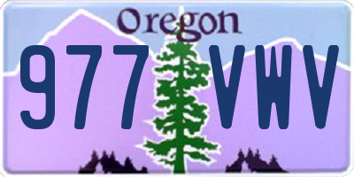 OR license plate 977VWV