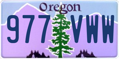 OR license plate 977VWW