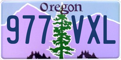 OR license plate 977VXL