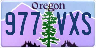 OR license plate 977VXS