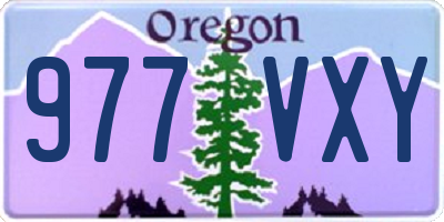 OR license plate 977VXY