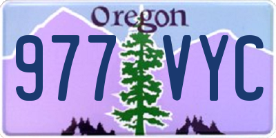 OR license plate 977VYC