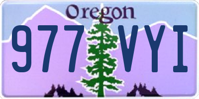 OR license plate 977VYI