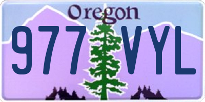 OR license plate 977VYL