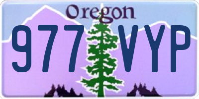 OR license plate 977VYP