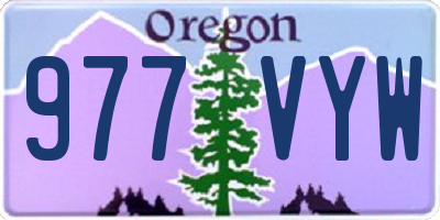 OR license plate 977VYW