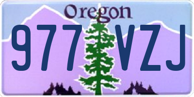 OR license plate 977VZJ