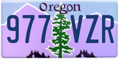 OR license plate 977VZR