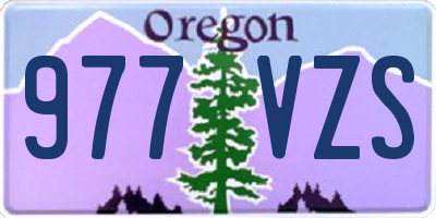 OR license plate 977VZS
