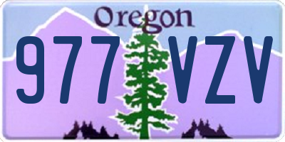OR license plate 977VZV