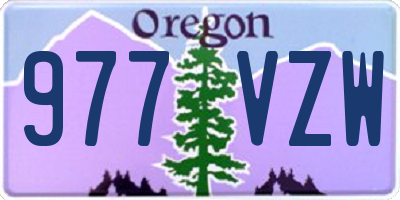 OR license plate 977VZW