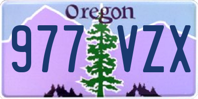 OR license plate 977VZX