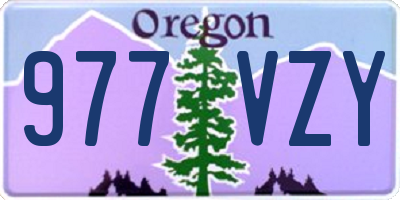 OR license plate 977VZY