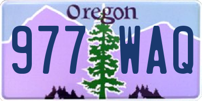 OR license plate 977WAQ