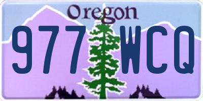 OR license plate 977WCQ