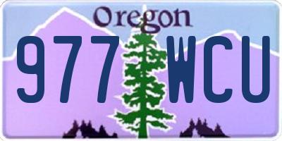 OR license plate 977WCU