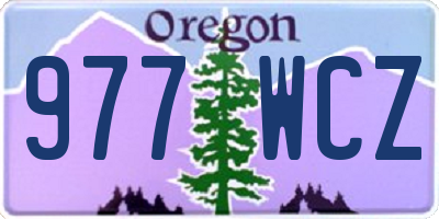 OR license plate 977WCZ