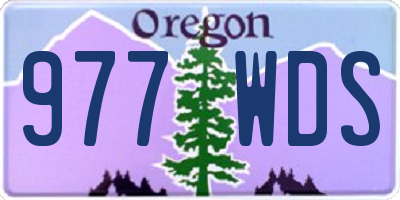 OR license plate 977WDS