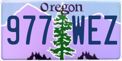 OR license plate 977WEZ