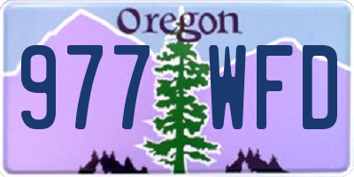 OR license plate 977WFD