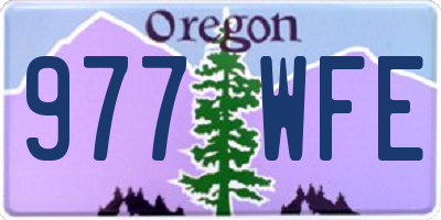 OR license plate 977WFE