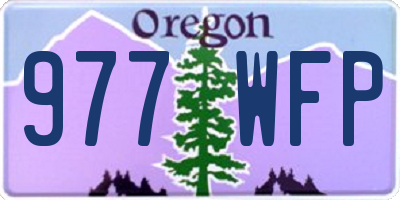 OR license plate 977WFP