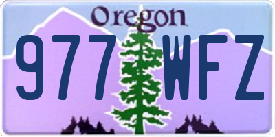 OR license plate 977WFZ