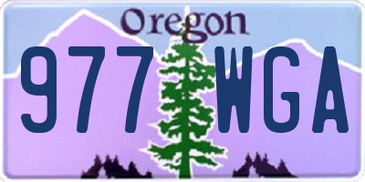 OR license plate 977WGA