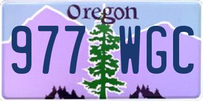 OR license plate 977WGC