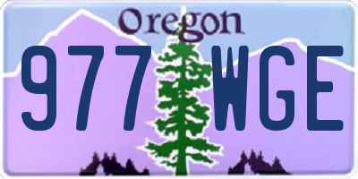 OR license plate 977WGE