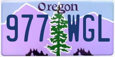 OR license plate 977WGL