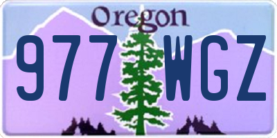 OR license plate 977WGZ