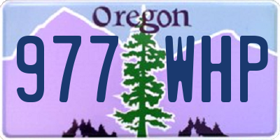 OR license plate 977WHP