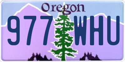 OR license plate 977WHU