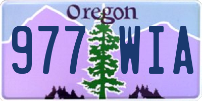 OR license plate 977WIA