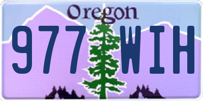 OR license plate 977WIH