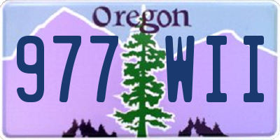 OR license plate 977WII
