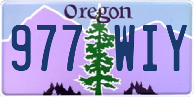 OR license plate 977WIY